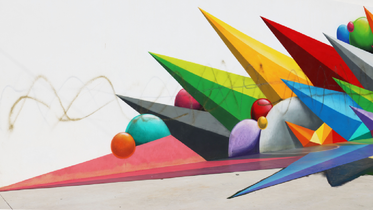 Vandalitzen l’obra de l’artista Okuda San Miguel a Santa Agnès