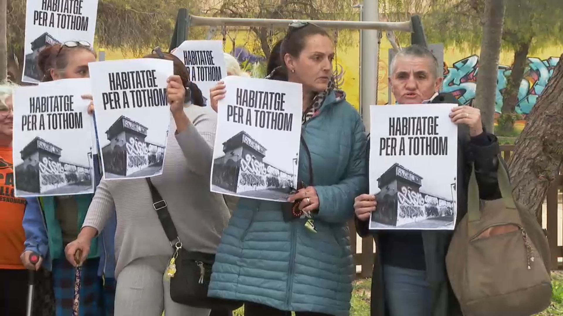 Protesta a l’antiga presó de Palma: acusen Cort d’una falta d’alternatives per a les persones desallotjats