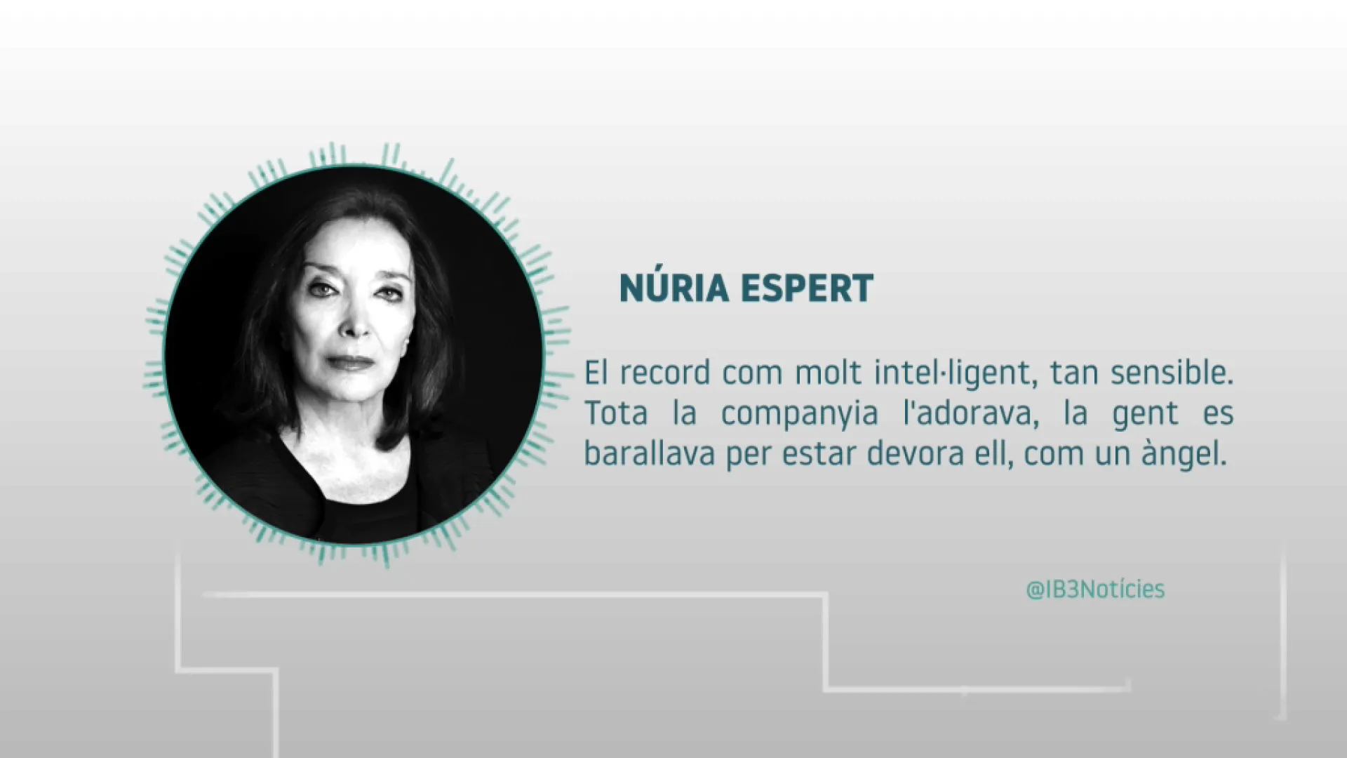 Núria Espert: “Agustí Villaronga era un àngel, intel·ligent i sensible. Tothom es barallava per estar al seu costat”