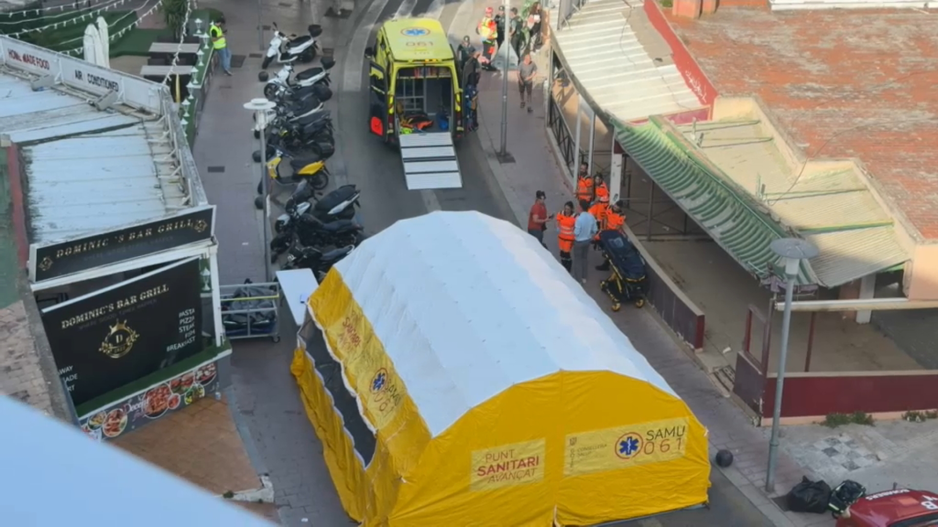 Un dels nou ferits per l’incendi a Magaluf es troba en estat crític