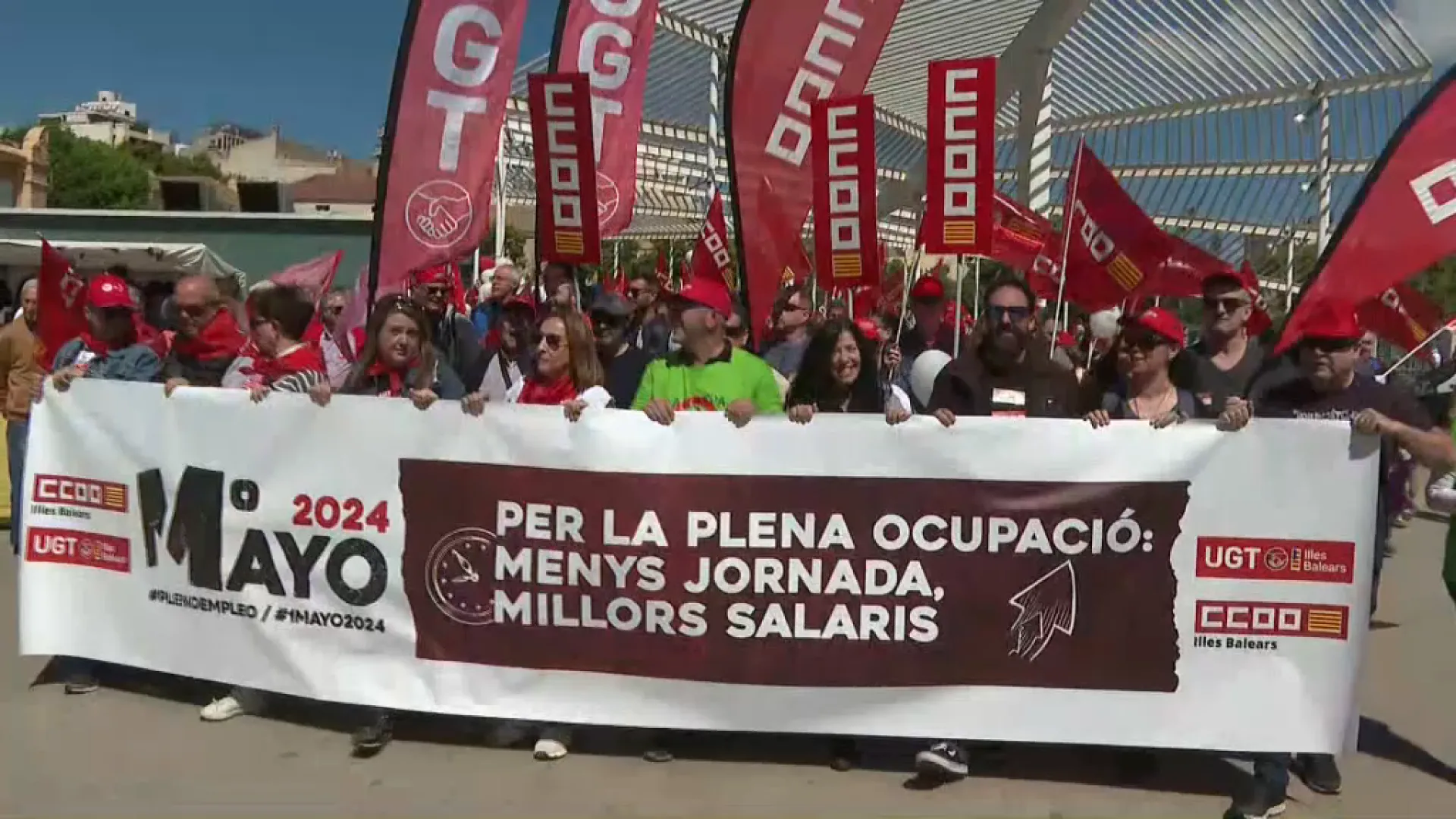 La reducció de la jornada laboral a 37,5 hores centra la reivindicació del Primer de Maig