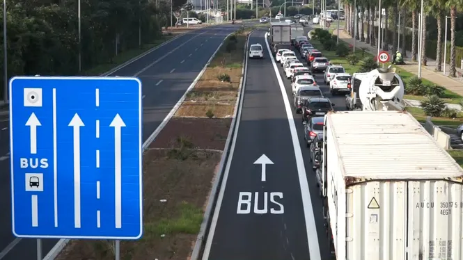 La DGT afirma que el carril bus-VAO de Palma “és legal”