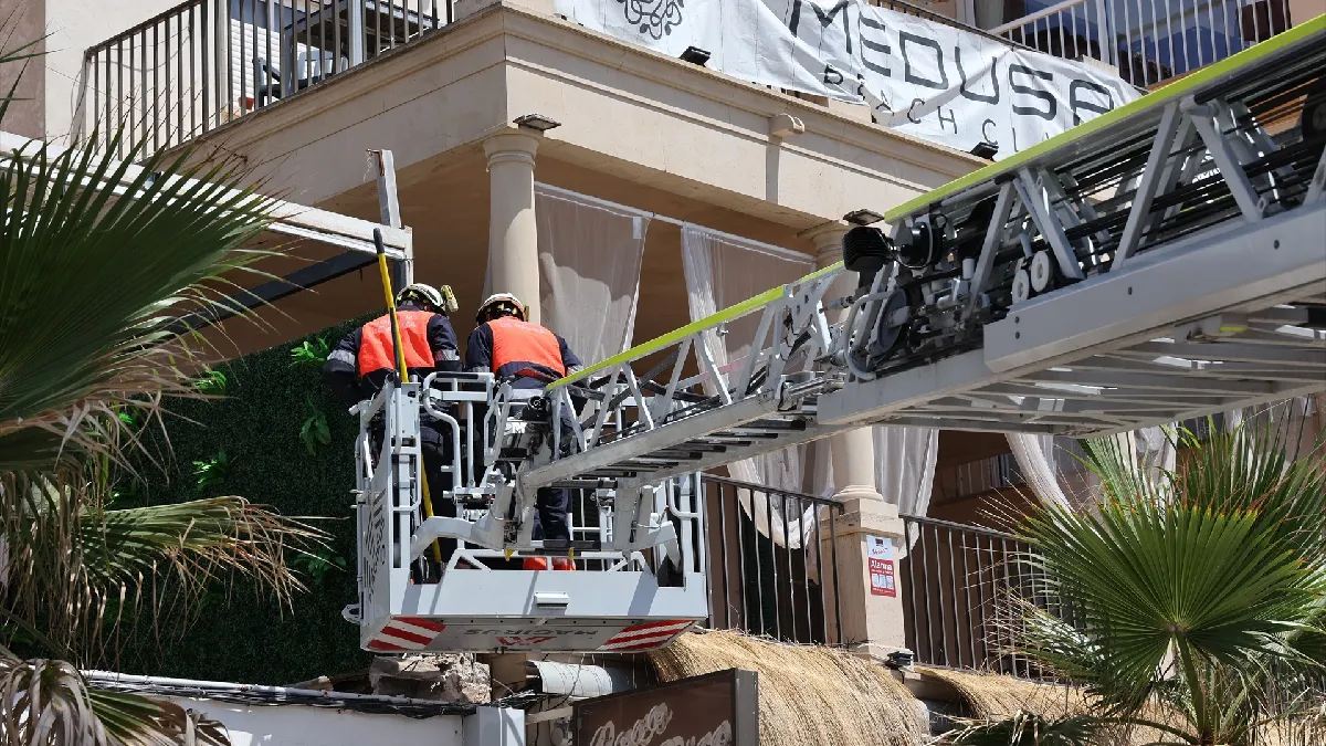 La terrassa esfondrada a Platja de Palma no tenia llicència