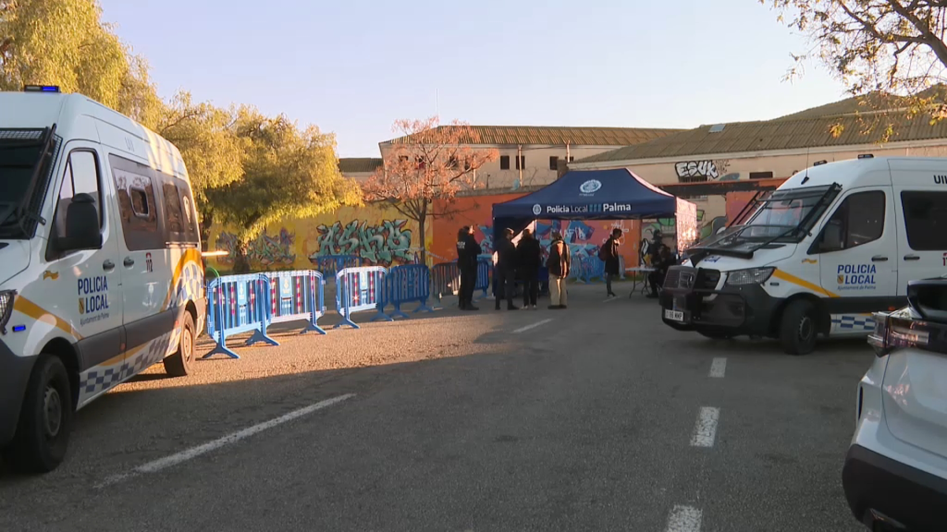 Segon dia de control a l’antiga presó de Palma amb poc moviment i sense petició formal a la Comandància General
