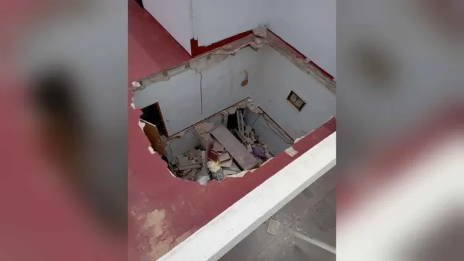 S’esfondra el sostre d’un pis a Ciutadella