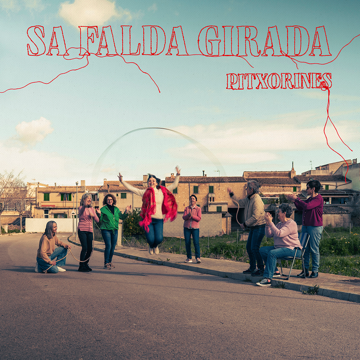 Sa falda girada (Blau)