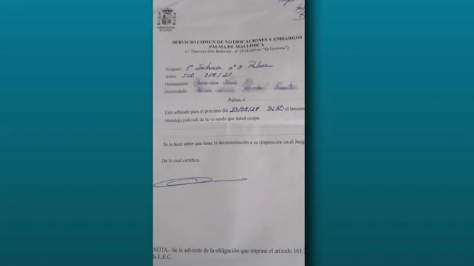 Primer desnonament a un dels infrahabitatges que arrendava un policia local de Palma