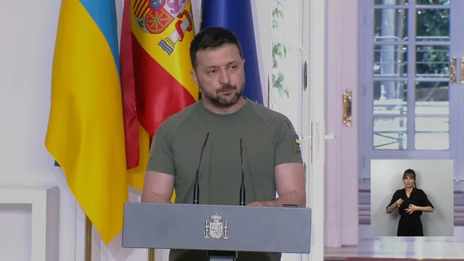 Zelenski agraeix la solidaritat d’Espanya per estar “de costat” amb Ucraïna