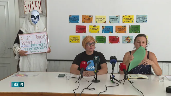 El GOB i Terraferida reclamen mesures immediates “contra la massificació turística”