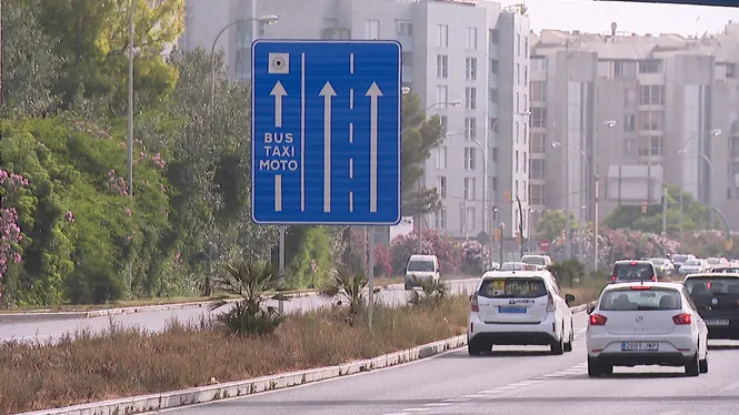 El sector del transport públic i els usuaris advoquen per mantenir el carril bus-VAO de Palma