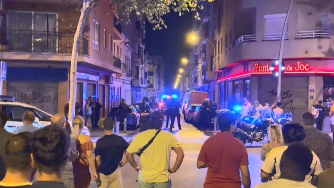 Set detinguts per una brega multitudinària a Palma