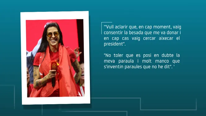 Jennifer Hermoso assegura que es va sentir vulnerable i víctima d’una agressió en la besada de Rubiales
