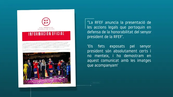 La RFEF assegura que Rubiales no menteix i ho argumenta amb quatre fotografies